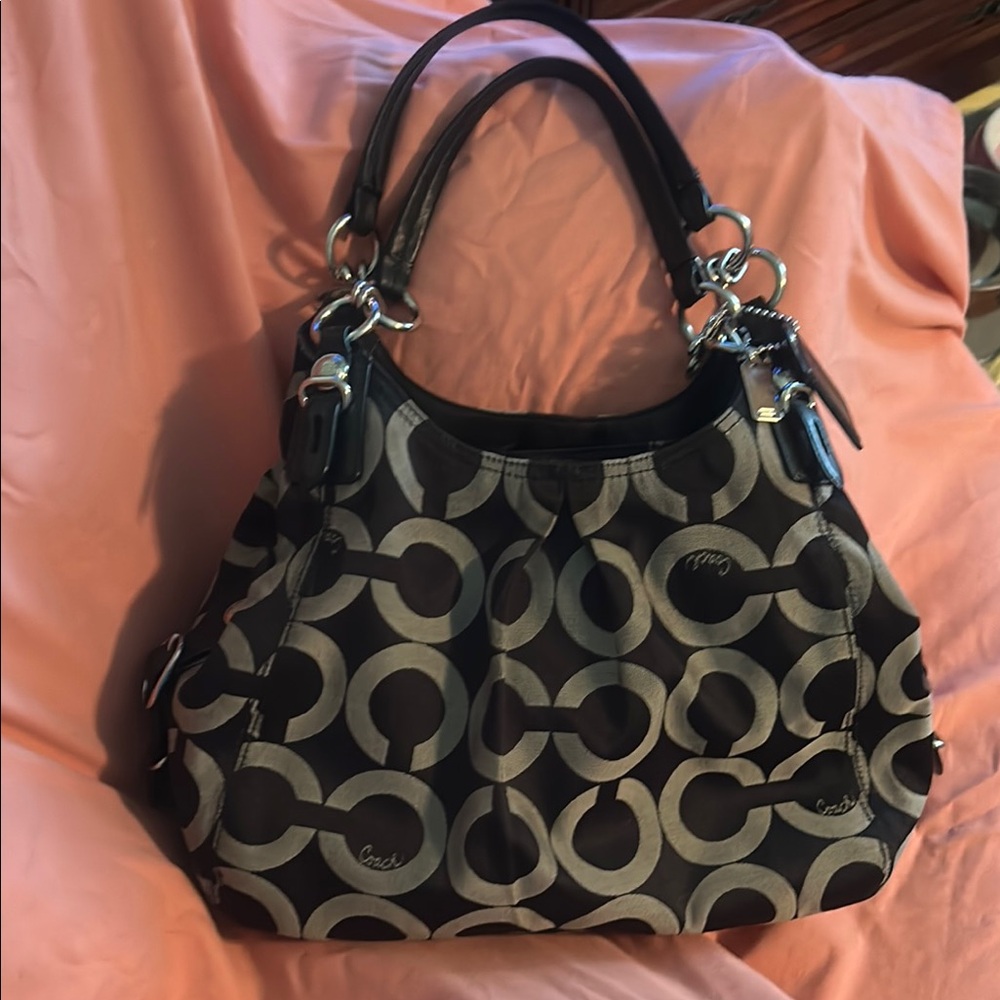 Coach Black and Gray Women's Bag